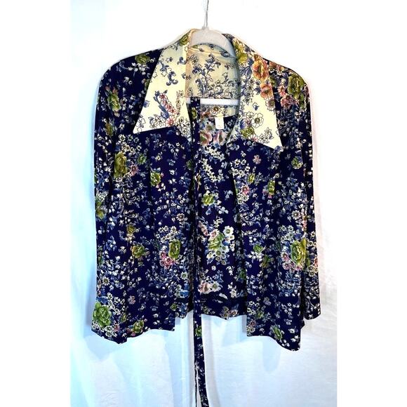 Vintage Classic lady floral dress & jacket size 18.5 Vibrant Midi length - Picture 4 of 10